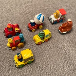 Vintage 80’s Muppets Playskool & Hasbro Die Cast Toy Vehicles Lot of 7 Used